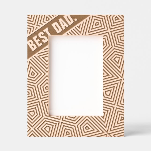 Marcos Grabados Resumen Geométrico Moderno Guay Fun Personalizado  (Anverso)