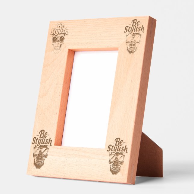 Marcos Grabados Sea elegante y vibrante Cráneo Verde con gafas de  (Izquierda)