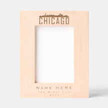 Silhouette Chicago City personalizada y moderna