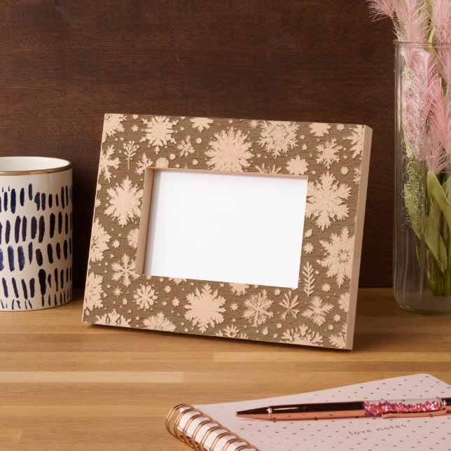 Marcos Grabados Snowflake de invierno (Izquierda)