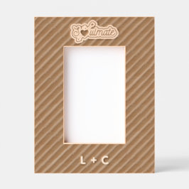 Marcos Grabados Soulmate Engraved Wood Laser Etched Picture Frame