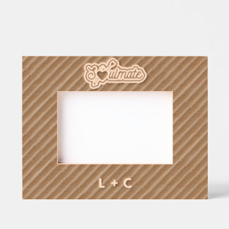 Marcos Grabados Soulmate Engraved Wood Laser Etched Picture Frame