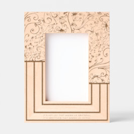 Marcos Grabados Swirls Florece Líneas Única Gratitud 4x6P