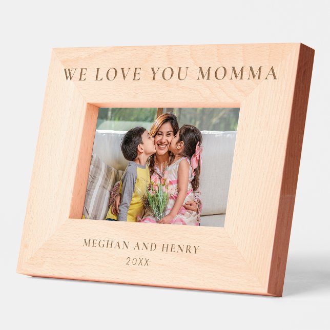 Marcos Grabados Te Ama Momma Personalizada Foto Fotograma Regalo (Subido por el creador)