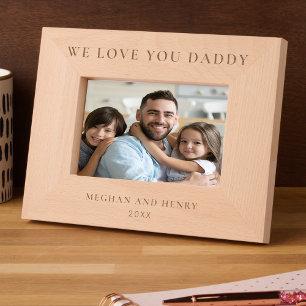 Marcos Grabados Te Ama Papi Regalo de fotograma personalizado