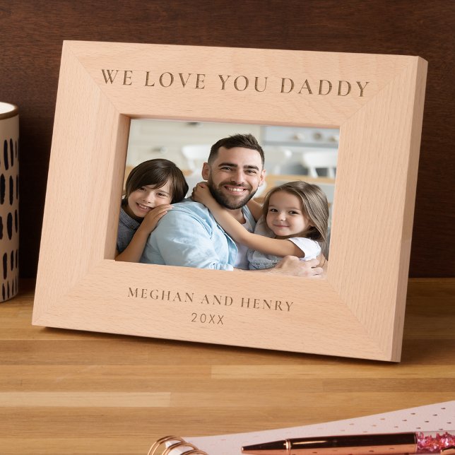 Marcos Grabados Te Ama Papi Regalo de fotograma personalizado (Subido por el creador)