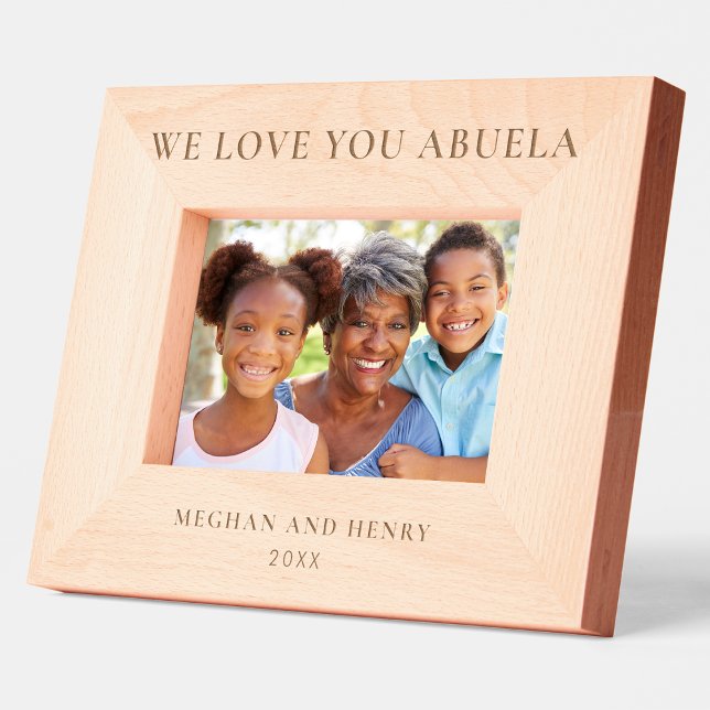 Marcos Grabados Te queremos Abuela, regalo de fotograma personaliz (Subido por el creador)