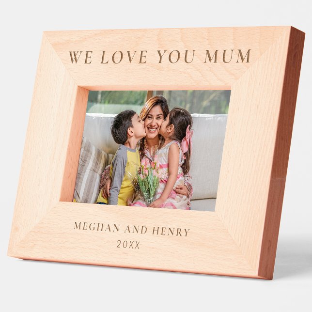 Marcos Grabados Te queremos Mamá regalo personalizado de fotograma (Subido por el creador)
