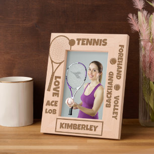 Marcos Grabados Términos Personalizados de Tenis Racket Pelota