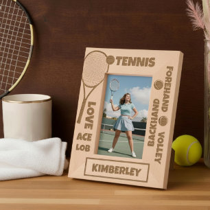 Marcos Grabados Términos Personalizados de Tenis Racket Pelota