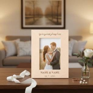 Marcos Grabados The Frame of Us – Personalized Wooden Engagement