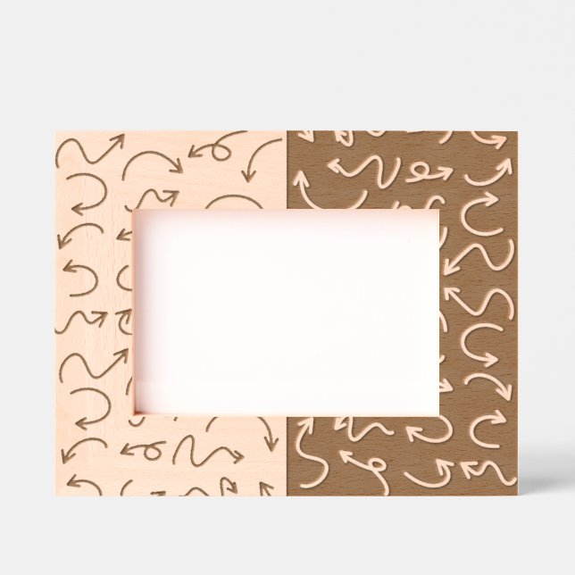 Marcos Grabados This Way Etched Wooden Frame Engraved Frames (Anverso)