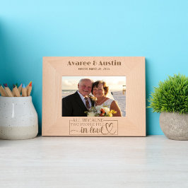 Marcos Grabados Todo Porque Dos Personas Se Enamoraron Boda