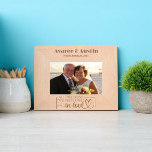 Marcos Grabados Todo Porque Dos Personas Se Enamoraron Boda