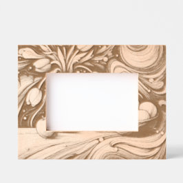 Marcos Grabados Tulipanes Artísticos Y Cielo Nocturno De Esferas