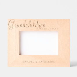 Marcos Grabados Valentine’s Day Grandchildren Make Life Grand Wood