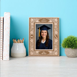 Marcos Grabados Victorian Era 1896 Art Nouveau Floral Graduation