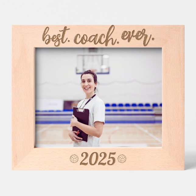 Marcos Grabados Volleyball Best Coach Ever Custom Year (Subido por el creador)
