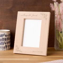 Marcos Grabados Walking with Jehovah Since 20xx Floral Script