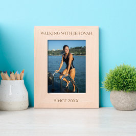 Marcos Grabados Walking with Jehovah Since 20xx Minimal