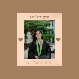 Marcos Grabados We Love You Personalized Engraved Picture Frame