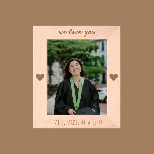 Marcos Grabados We Love You Personalized Engraved Picture Frame (We Love You Personalized Engraved Picture Frame)