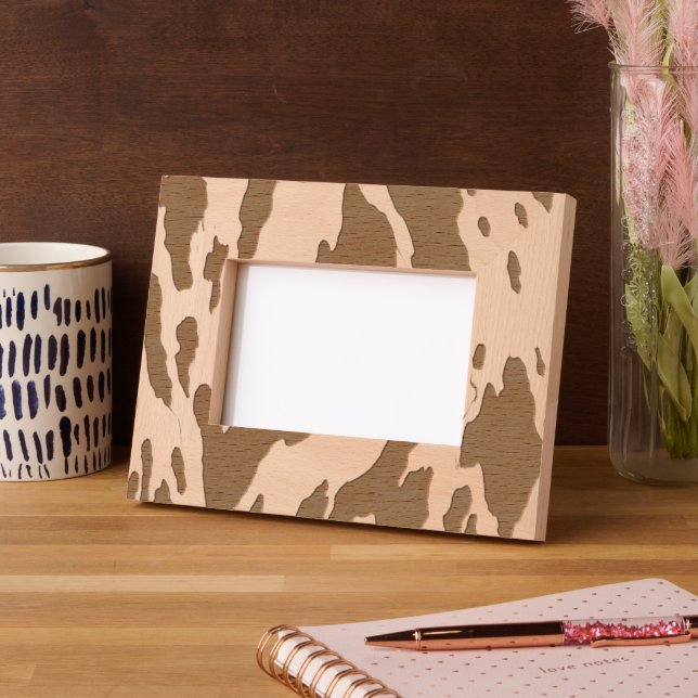 Marcos Grabados Western Farm Animal Cow Print (Izquierda)