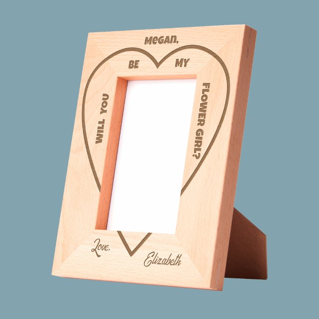 Marcos Grabados Will You Be My Flower Girl Frame (Subido por el creador)