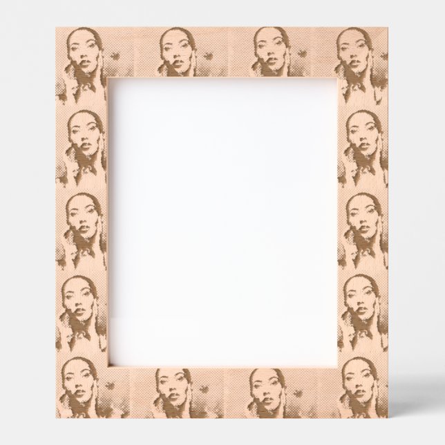 Marcos Grabados "Woman in Blue" Premium Canvas  (Anverso)