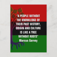 Marcus Garvey TREE SIN tarjeta postal