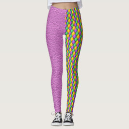 Mardi Gras 4 Diamantes Pop Fashion Leggings