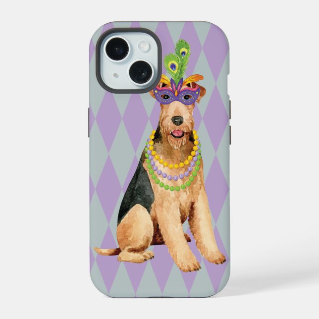 Mardi Gras Airedale (Reverso )