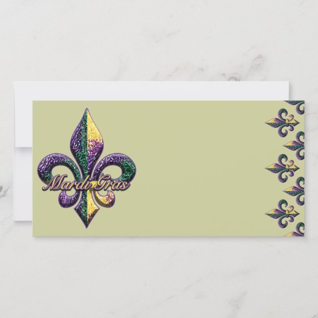 Mardi Gras Bead Fleur de lis 2 (Anverso)