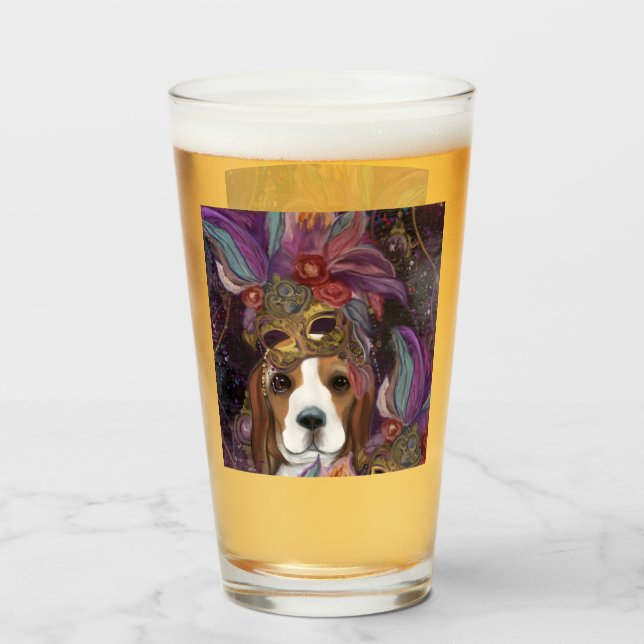 MARDI GRAS BEAGLE (Reverso (lleno))