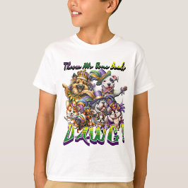 Mardi Gras Cachorros "Dawg" Camiseta