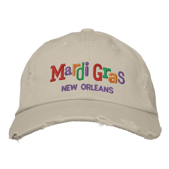 Mardi Gras Embroidery Gorra (Anverso)
