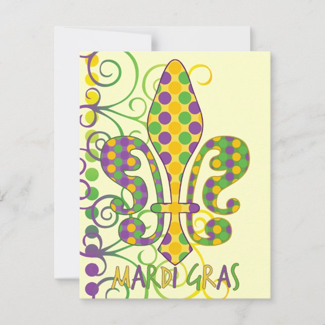 Mardi Gras Fleur de Dots (Anverso)