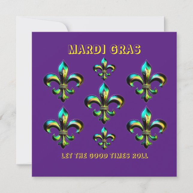 Mardi Gras Fleur De Lis (Anverso)