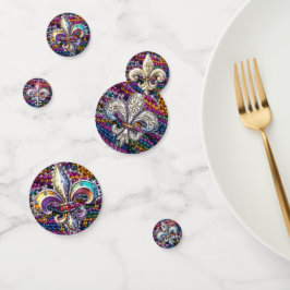 Mardi Gras Fleur de Lys Confetti