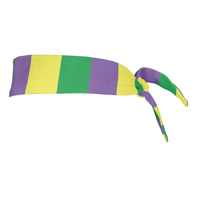 Mardi Gras Green, Yellow & Purple Stripes (Girar 90)