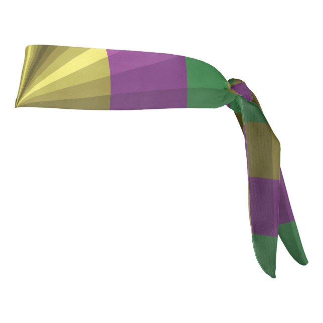 Mardi Gras Illusion Athletic Headband (Girar 90)