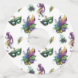 Mardi Gras inspiró la etiqueta de vidrio de vino