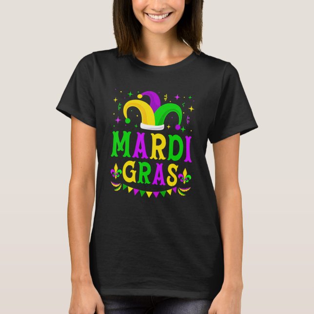 Mardi Gras Jester Gorra Funny Parade Vestidos Homb (Anverso)