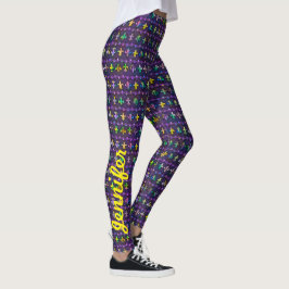 Mardi Gras Leggings de Yoga Personalizadas para Co