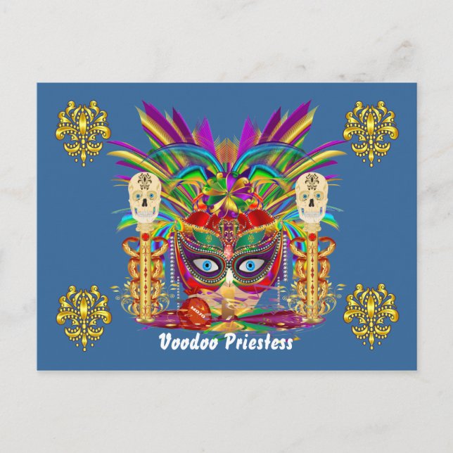 Mardi Gras Mojo Priestess Ver Notas Por Favor (Anverso)