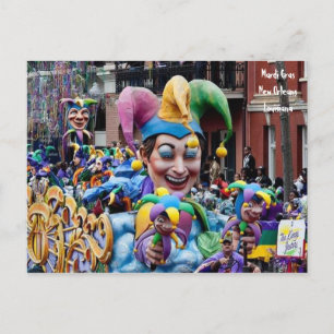 Mardi Gras New Orleans, postal Louisiana