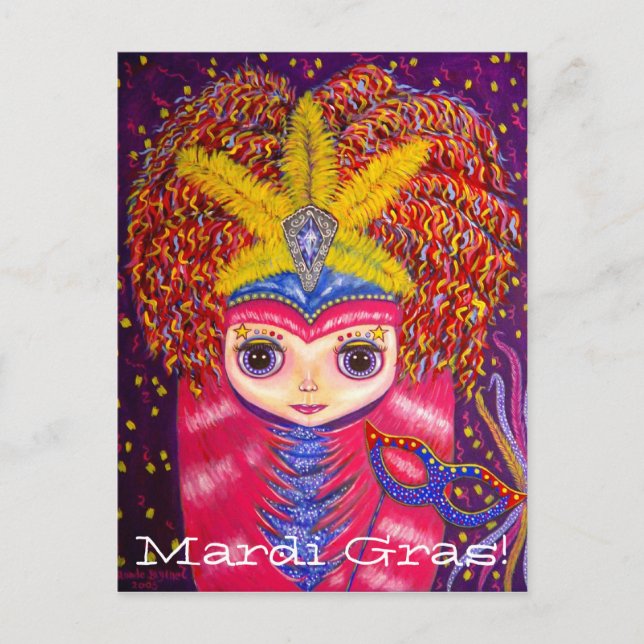 ¡Mardi Gras! Postal (Anverso)