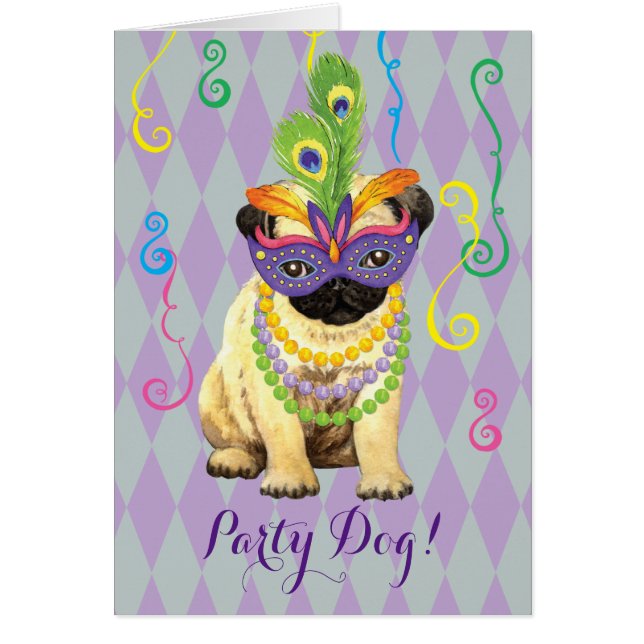 Mardi Gras Pug (Frente)