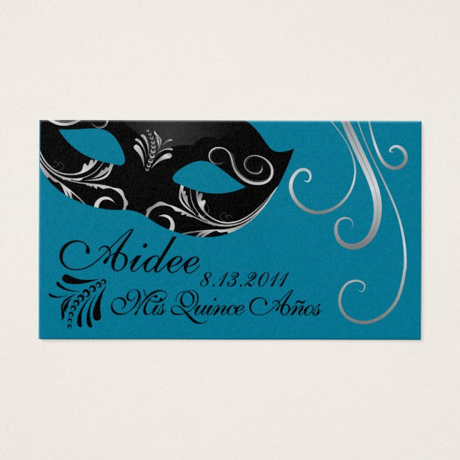 Mardi Gras QuinceTicketFr (Frente)