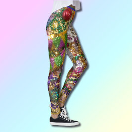 Mardi Gras Razzel Dazzel Leggings Bling Pants